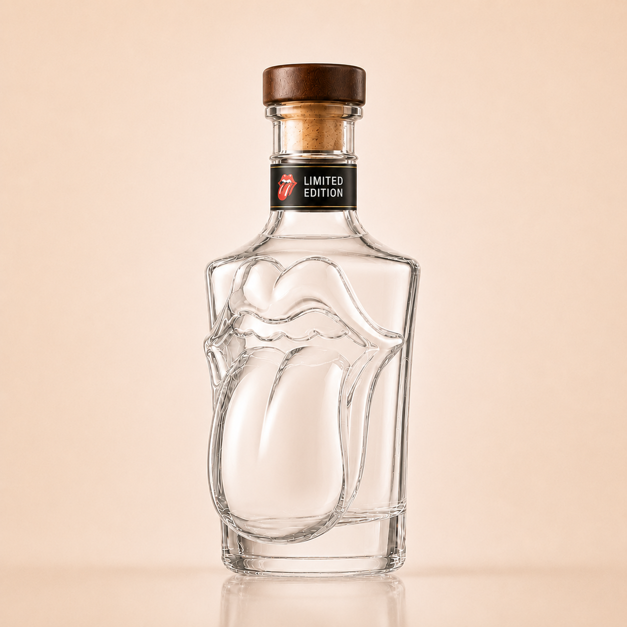 The Rolling Stones 64th Anniversary Tongue Collectible Bottle