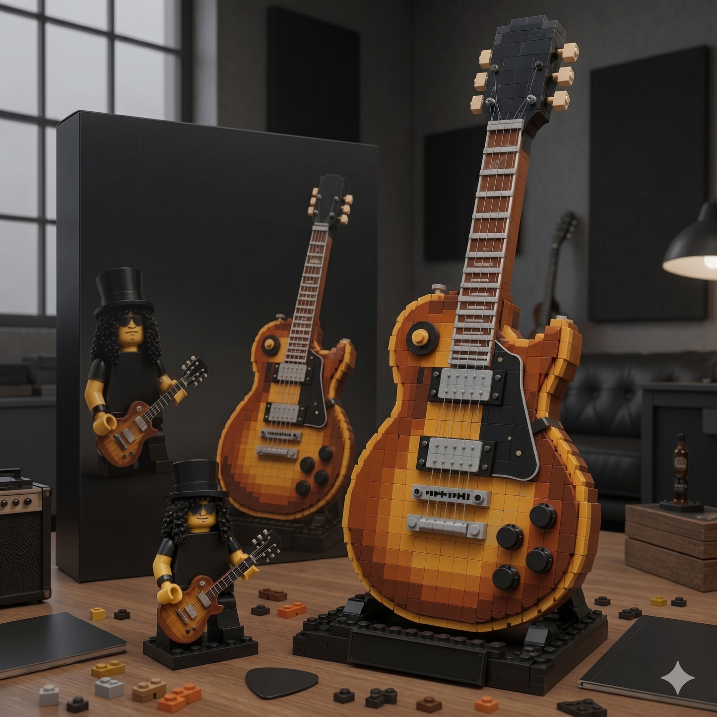 Slash × Jack Daniel's Les Paul Limited Edition Brick Collectible Gift