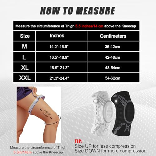Knee Brace for Pain Relief - Medical-Grade Compression Support with Gel Pad & Steel Stabilizers