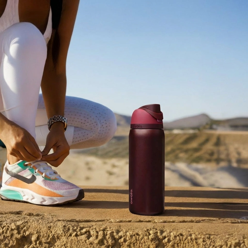 Owl Tumbler Black Cherry Free Sip 32 oz Water Bottle