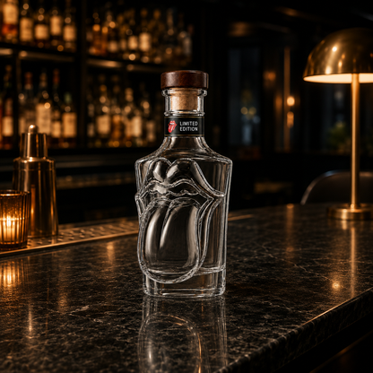 The Rolling Stones 64th Anniversary Tongue Collectible Bottle
