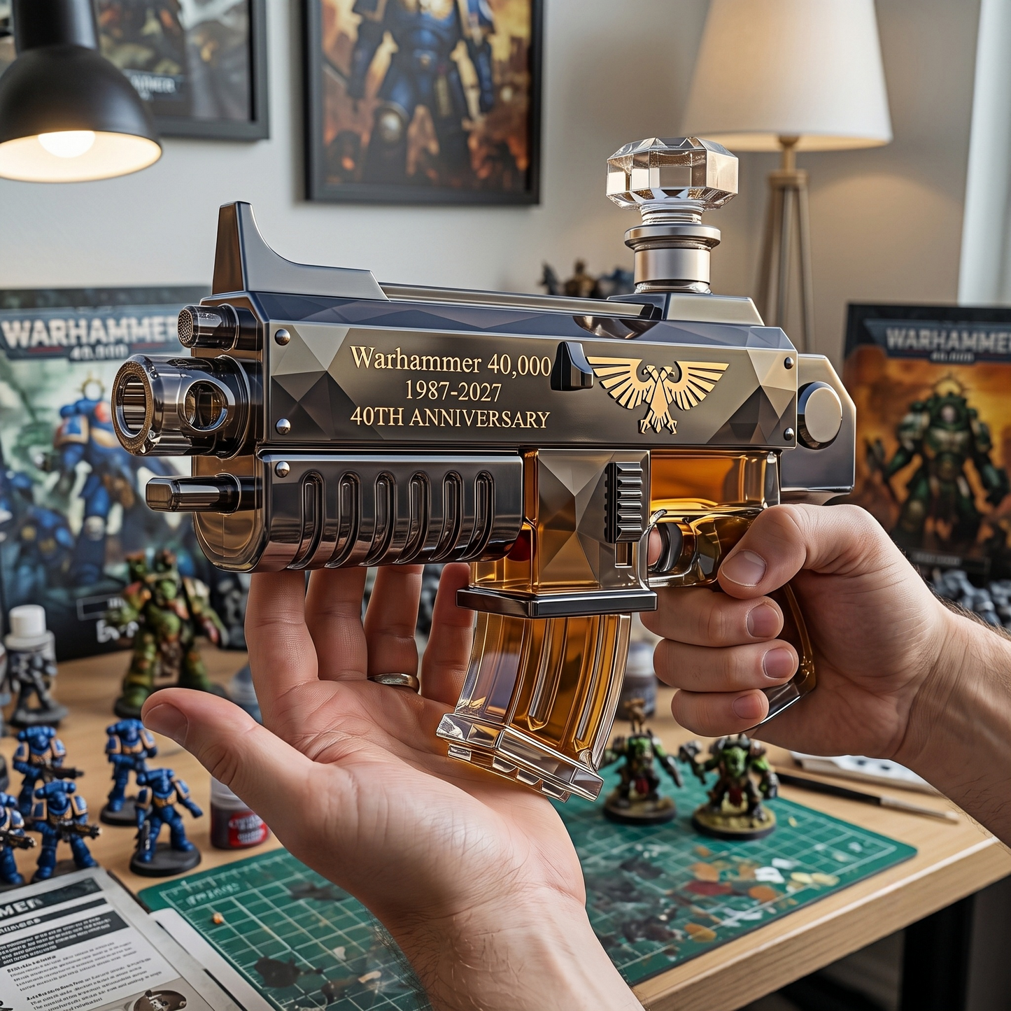 For the Emperor: Warhammer 40,000 40th Anniversary Bolter Decanter - view 2