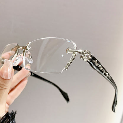 Luxury Rimless Eyewear – Gothic Inspired Elegance