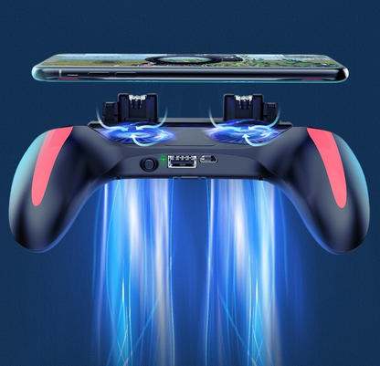 GripX PRO — Mobile Gaming Grip with Dual Cooling Fan & Precision Triggers