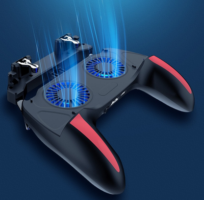 GripX PRO — Mobile Gaming Grip with Dual Cooling Fan & Precision Triggers