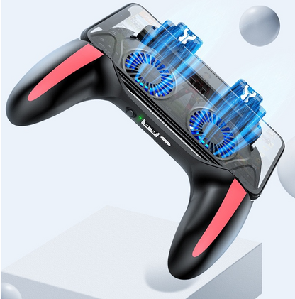 GripX PRO — Mobile Gaming Grip with Dual Cooling Fan & Precision Triggers