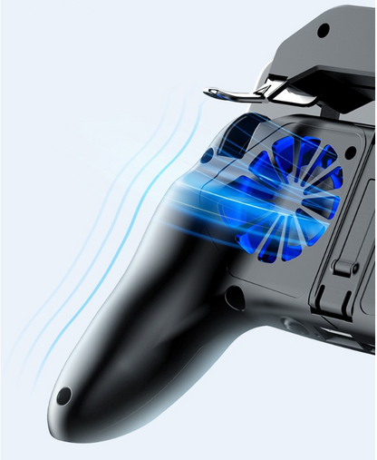 GripX PRO — Mobile Gaming Grip with Dual Cooling Fan & Precision Triggers