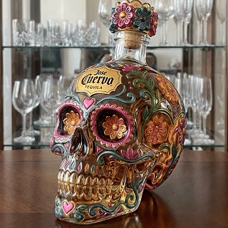 Day of the Dead Inspired Decanter Bottle
