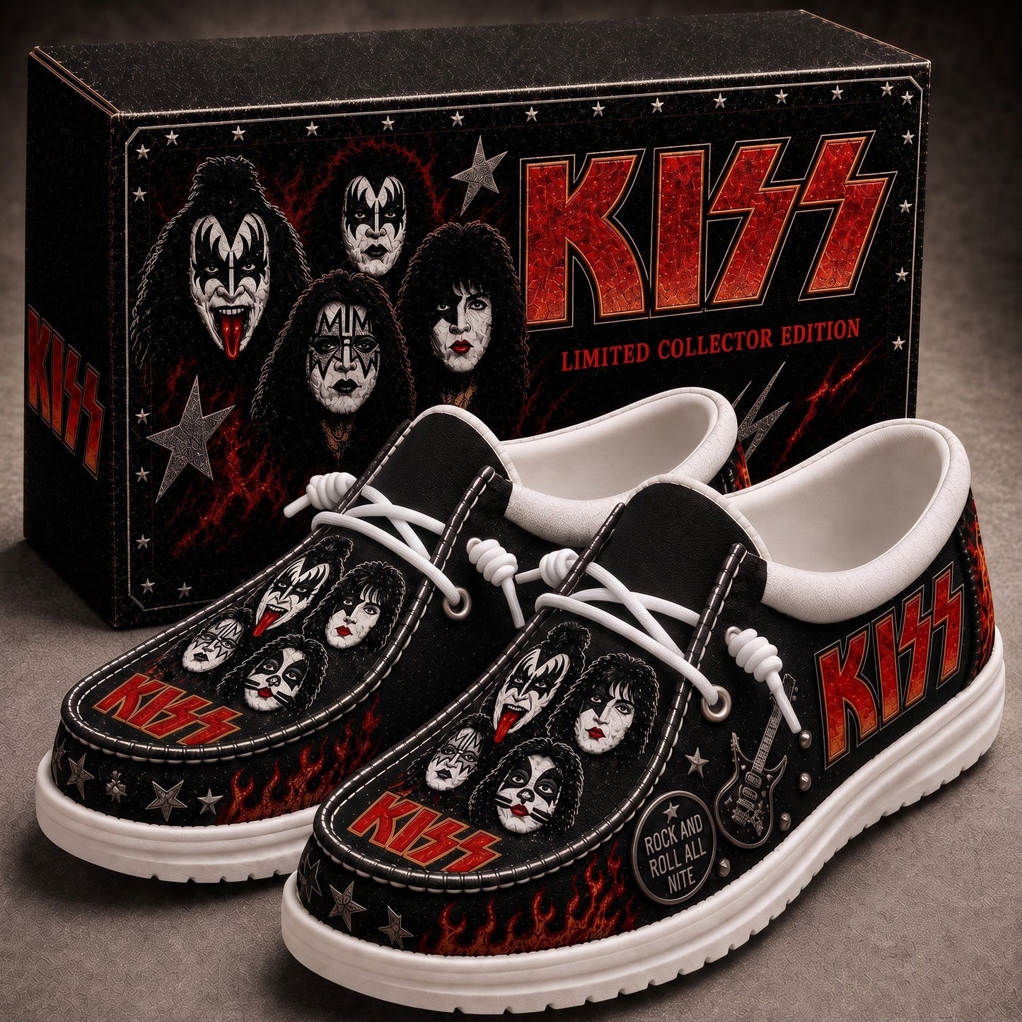 KISS Band Canvas Loafers