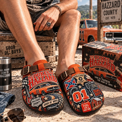 🤠 The Dukes of Hazzard “Good Ol’ Boys” Suede Clogs