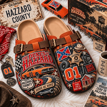 🤠 The Dukes of Hazzard “Good Ol’ Boys” Suede Clogs