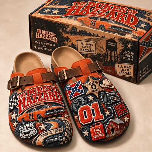 🤠 The Dukes of Hazzard “Good Ol’ Boys” Suede Clogs