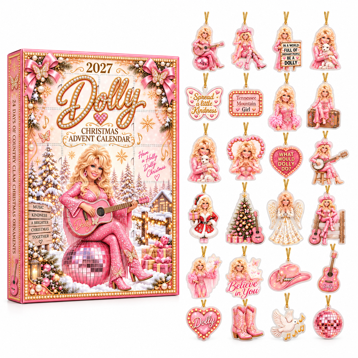 🎄 Dolly Parton Country Music Inspired Advent Calendar