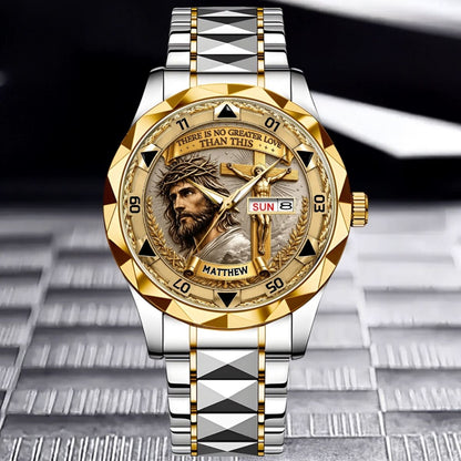 Personalized Jesus Christ Hand Watch