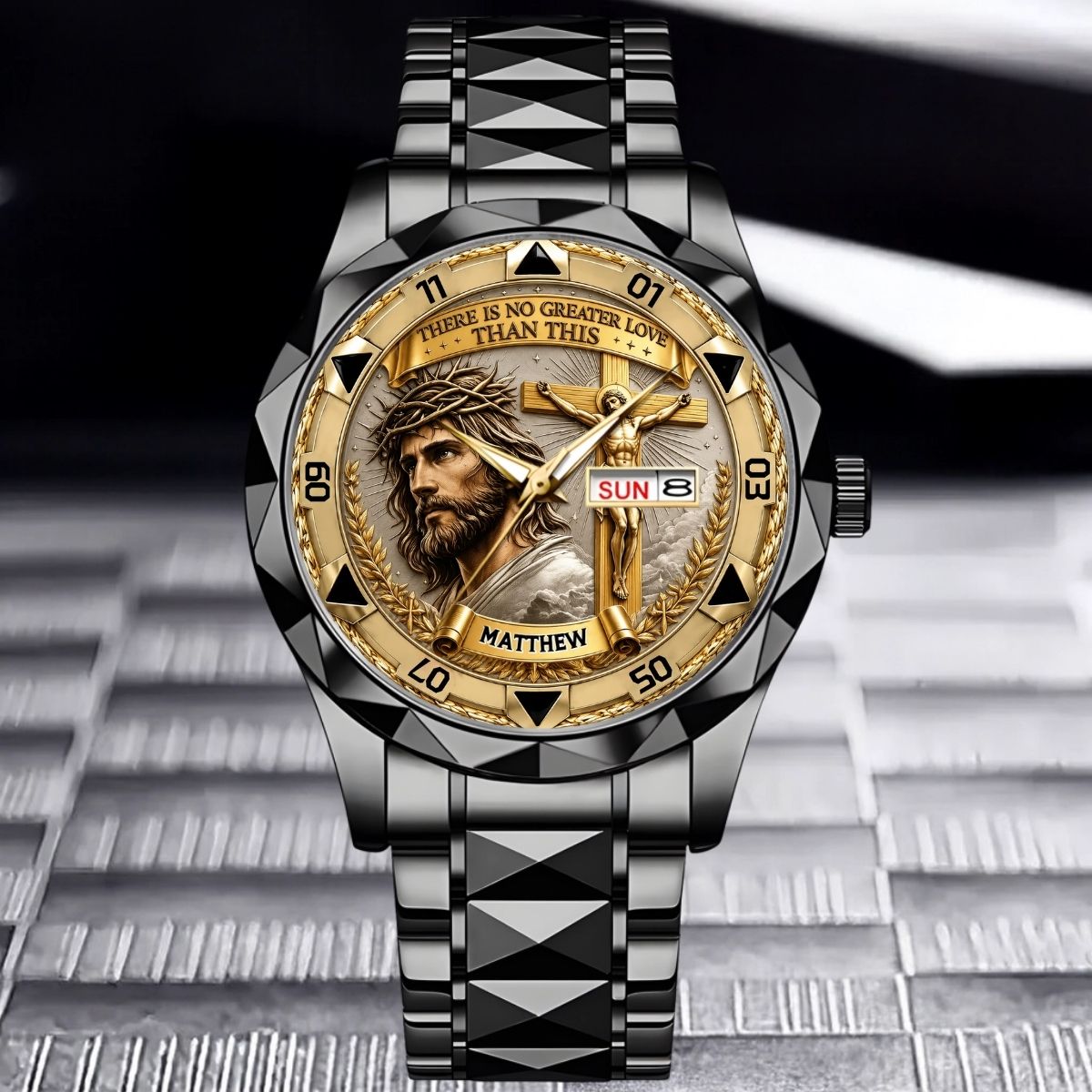 Personalized Jesus Christ Hand Watch