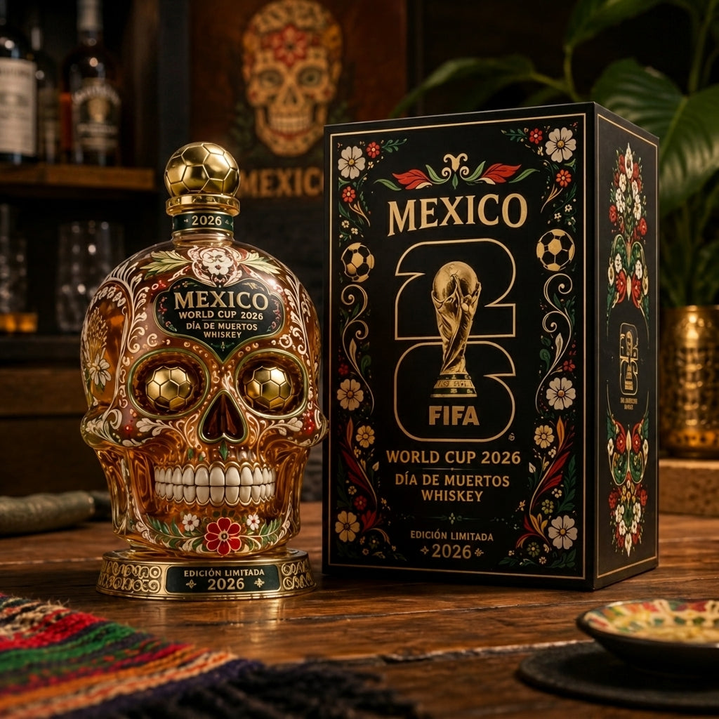 Mexico-Inspired Día de Muertos Skull Bottle