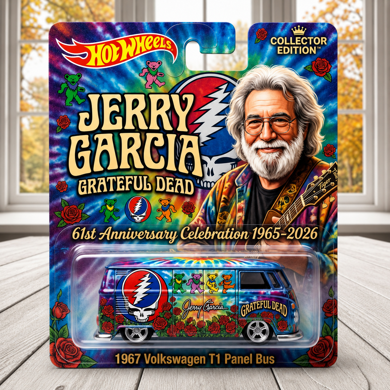 Hot Wheels Jerry Garcia Grateful Dead Volkswagen Bus