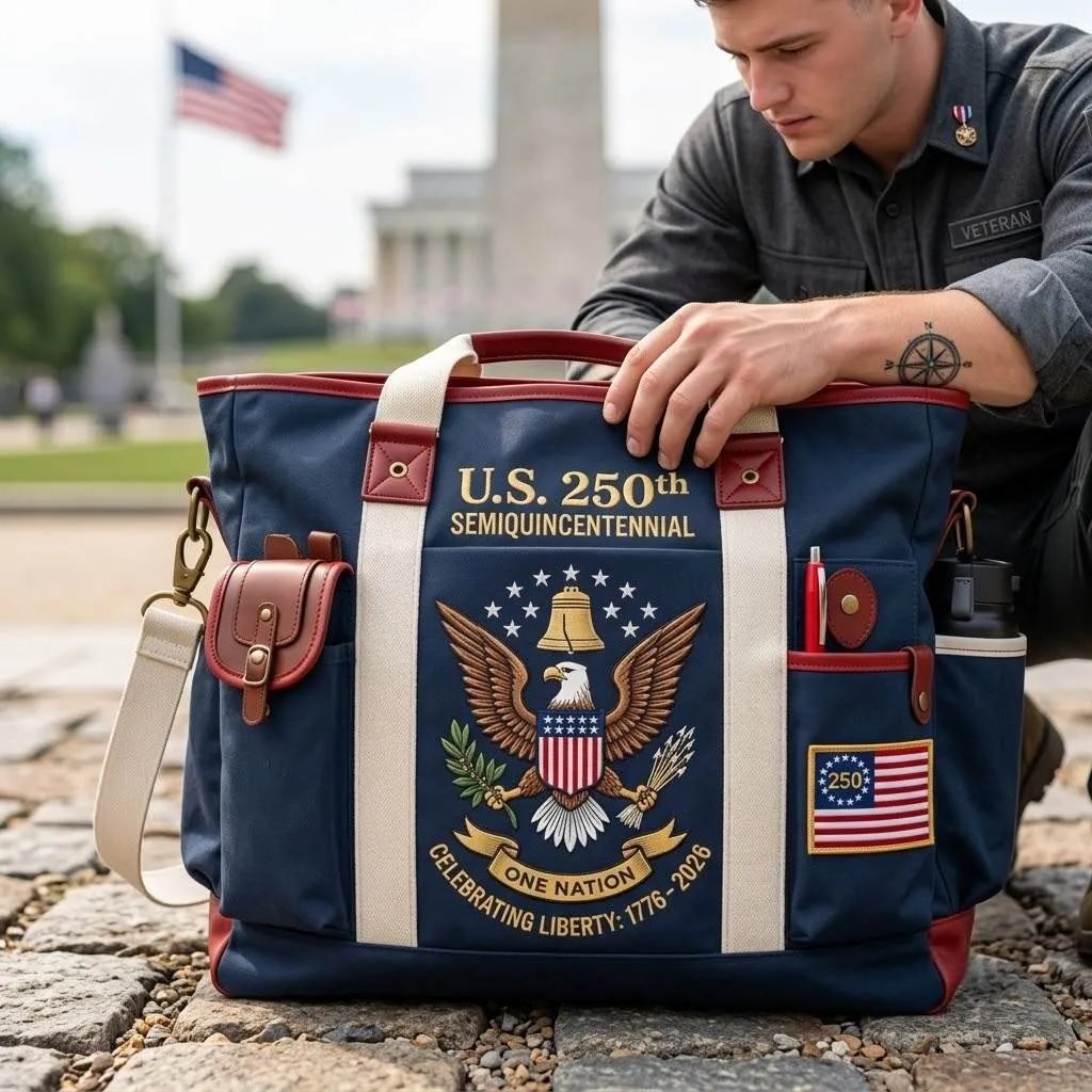 USA 250th Anniversary Heavy-Duty Multifunctional Outdoor Tote Bag - view 8