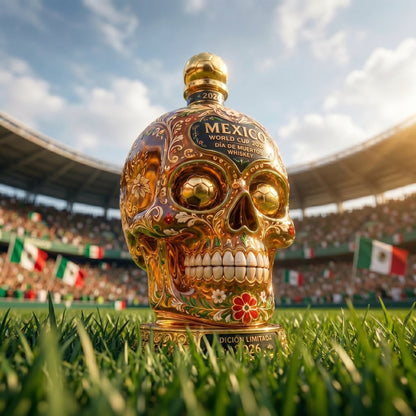Mexico-Inspired Día de Muertos Skull Bottle