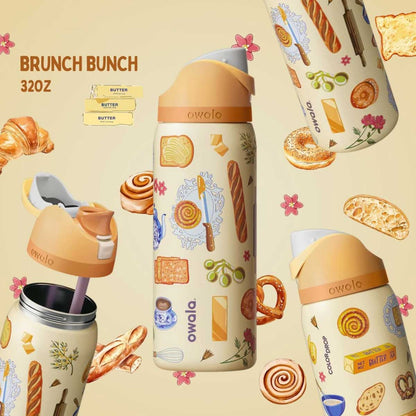 Owl Tumbler Exclusive Brunch Bunch Free Sip 32 oz Water Bottle - Limited Color Drop Edition