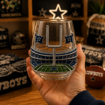 Dallas Cowboys Wine Glass