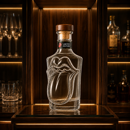 The Rolling Stones 64th Anniversary Tongue Collectible Bottle