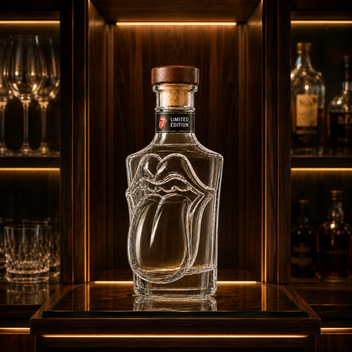 The Rolling Stones 64th Anniversary Tongue Collectible Bottle