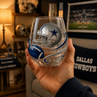 Dallas Cowboys Wine Glass
