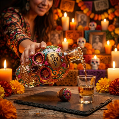 Day of the Dead Inspired Decanter Bottle