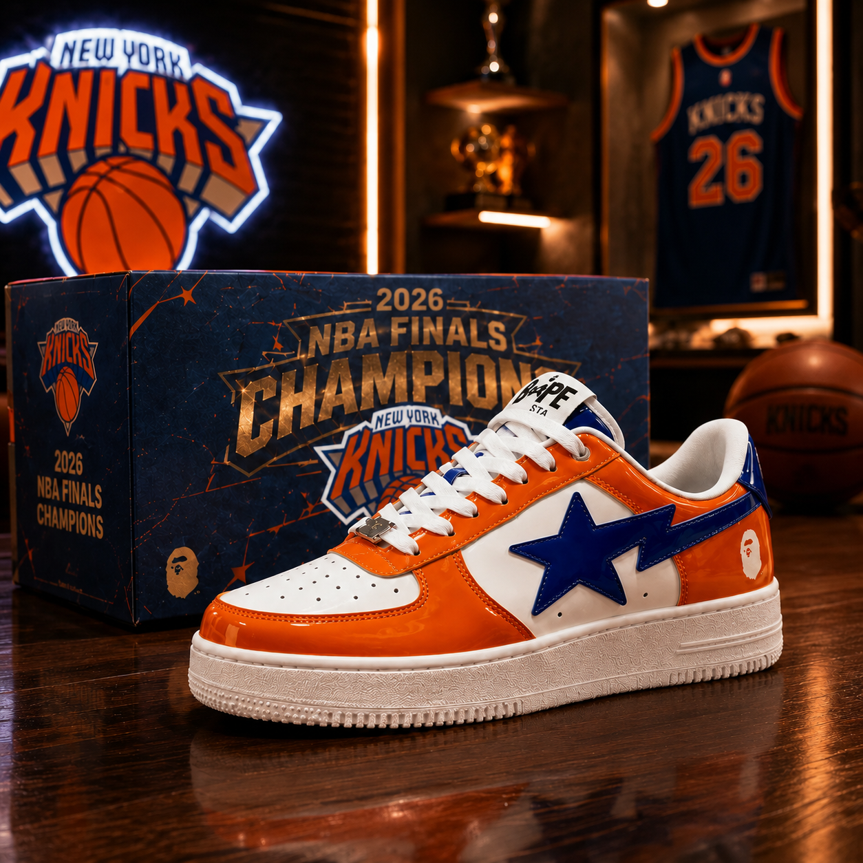 New York Knicks 2026 Finals Champions BP STA Sneakers