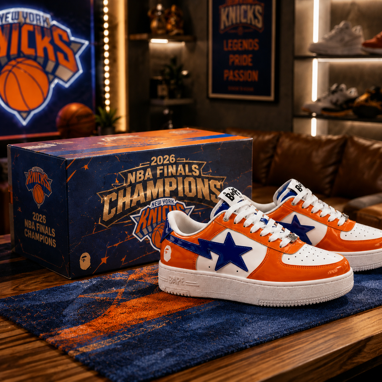 New York Knicks 2026 Finals Champions BP STA Sneakers