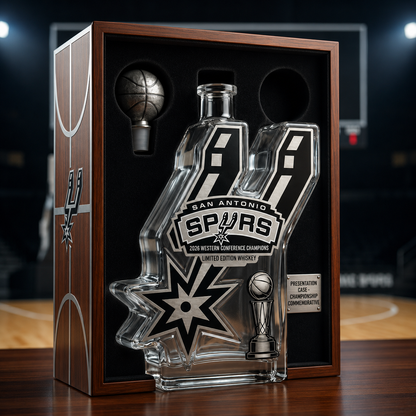 Spurs Basketball Legacy Collection Decanter - 2026 Western Conference Champions