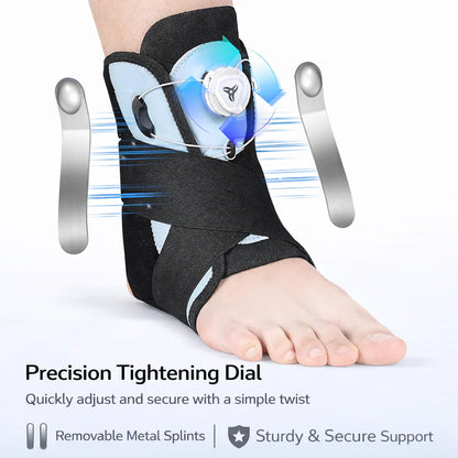 True Ankle Brace - Adjustable Dial Support for Pain Relief & Recovery