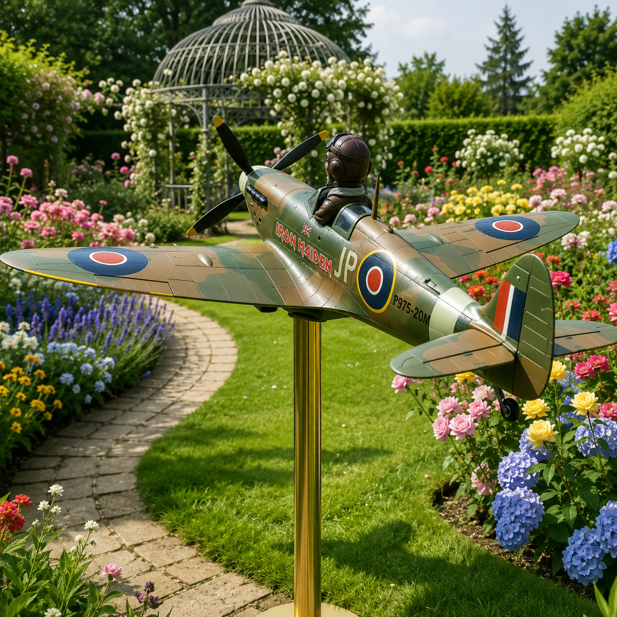 Iron Maiden 50th Anniversary Commemorative Garden Wind Spinner