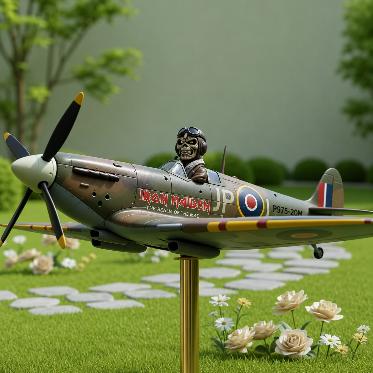 Iron Maiden 50th Anniversary Commemorative Garden Wind Spinner