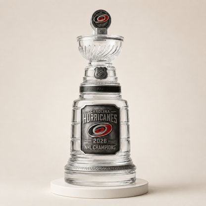 Carolina Hurricanes 2026 Champions Stanley Cup Final Shaped Decanter