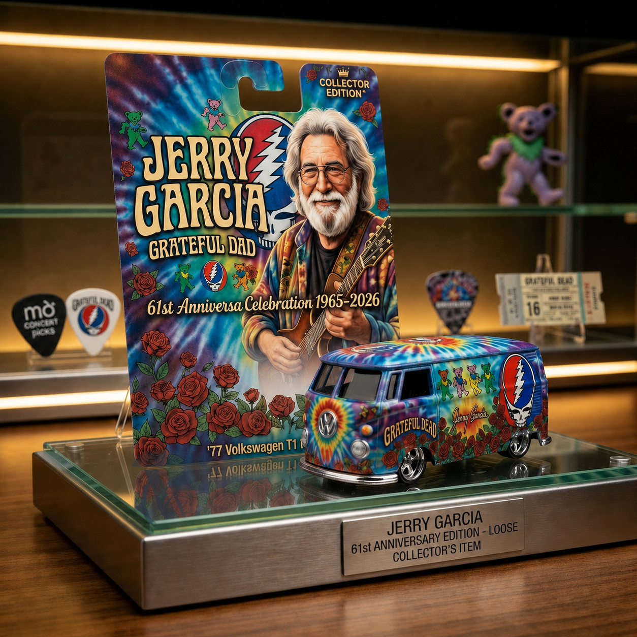 Hot Wheels Jerry Garcia Grateful Dead Volkswagen Bus