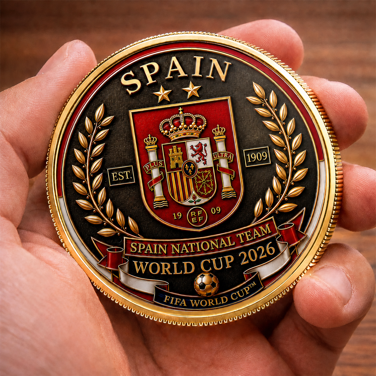 Spain World Cup 2026 Champions Commemorative Coin
