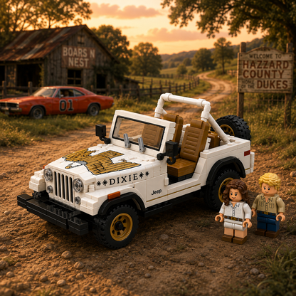 The Dukes of Hazzard - Daisy's Jeep CJ-7 Building Set