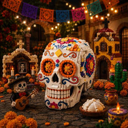 Dia de los Muertos Calavera Building Set
