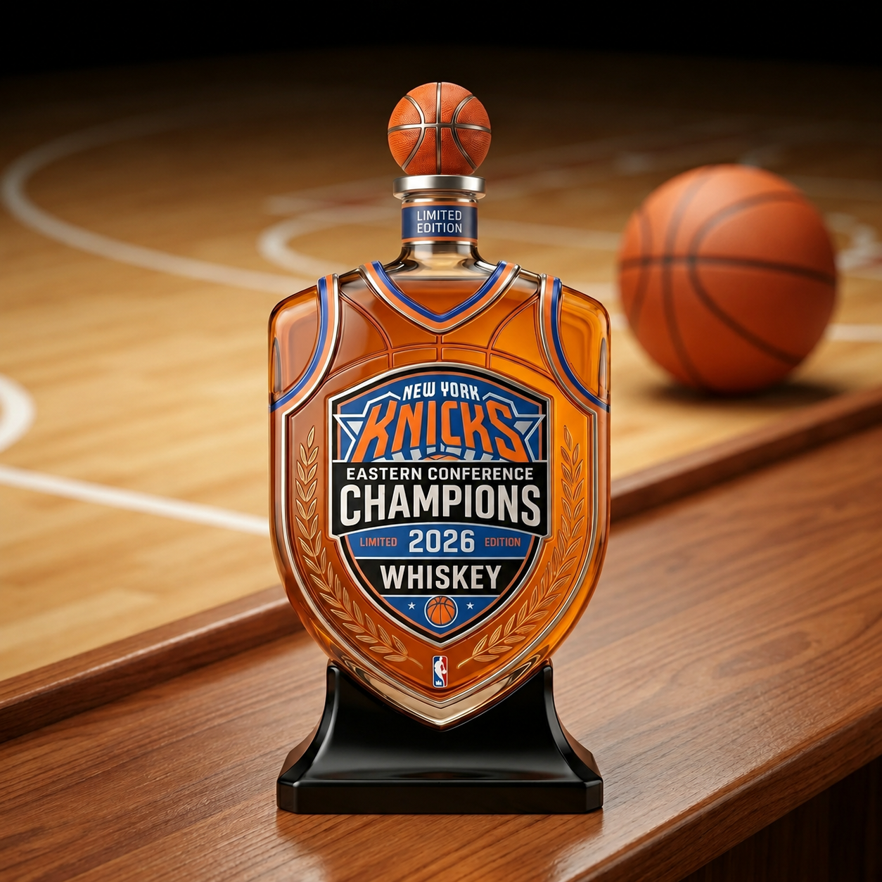 NY Knicks Champions Decanter