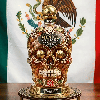 Mexico-Inspired Día de Muertos Skull Bottle