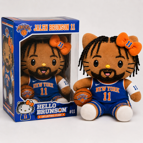 Jalen Brunson #11 New York Knicks Hello Plush Toy
