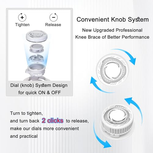 Knee Brace for Pain Relief - Medical-Grade Compression Support with Gel Pad & Steel Stabilizers