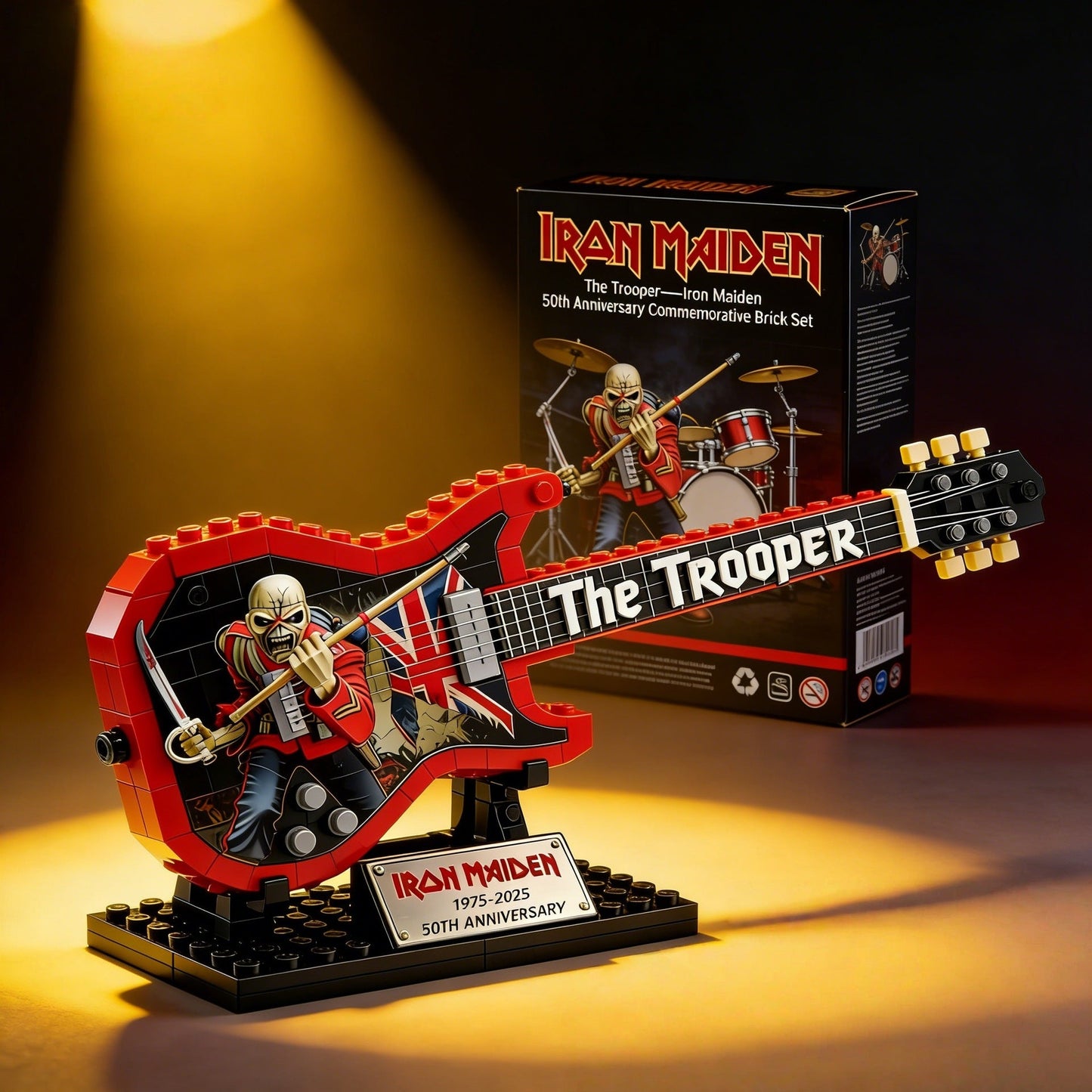 🎸 Iron Maiden "The Trooper" 50th Anniversary Building Set