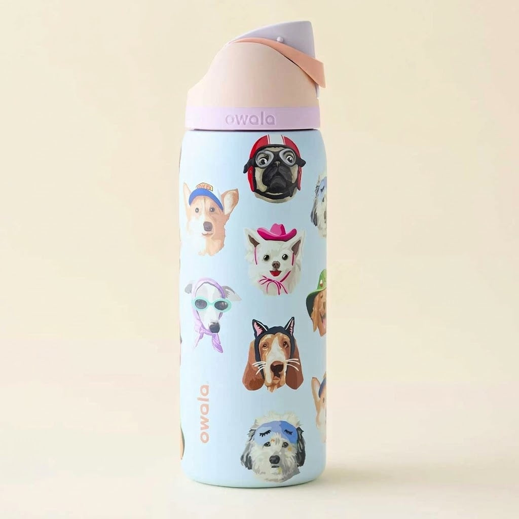 Owl x UO Tumbler Dog Collage Free Sip 32 oz Water Bottle - Limited Edition