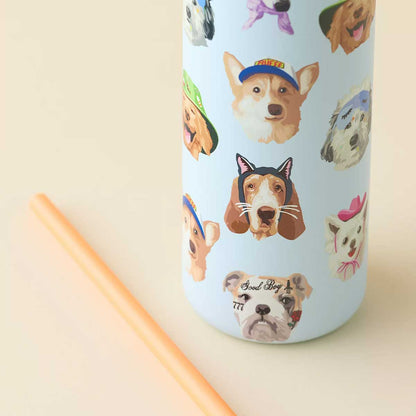 Owl x UO Tumbler Dog Collage Free Sip 32 oz Water Bottle - Limited Edition