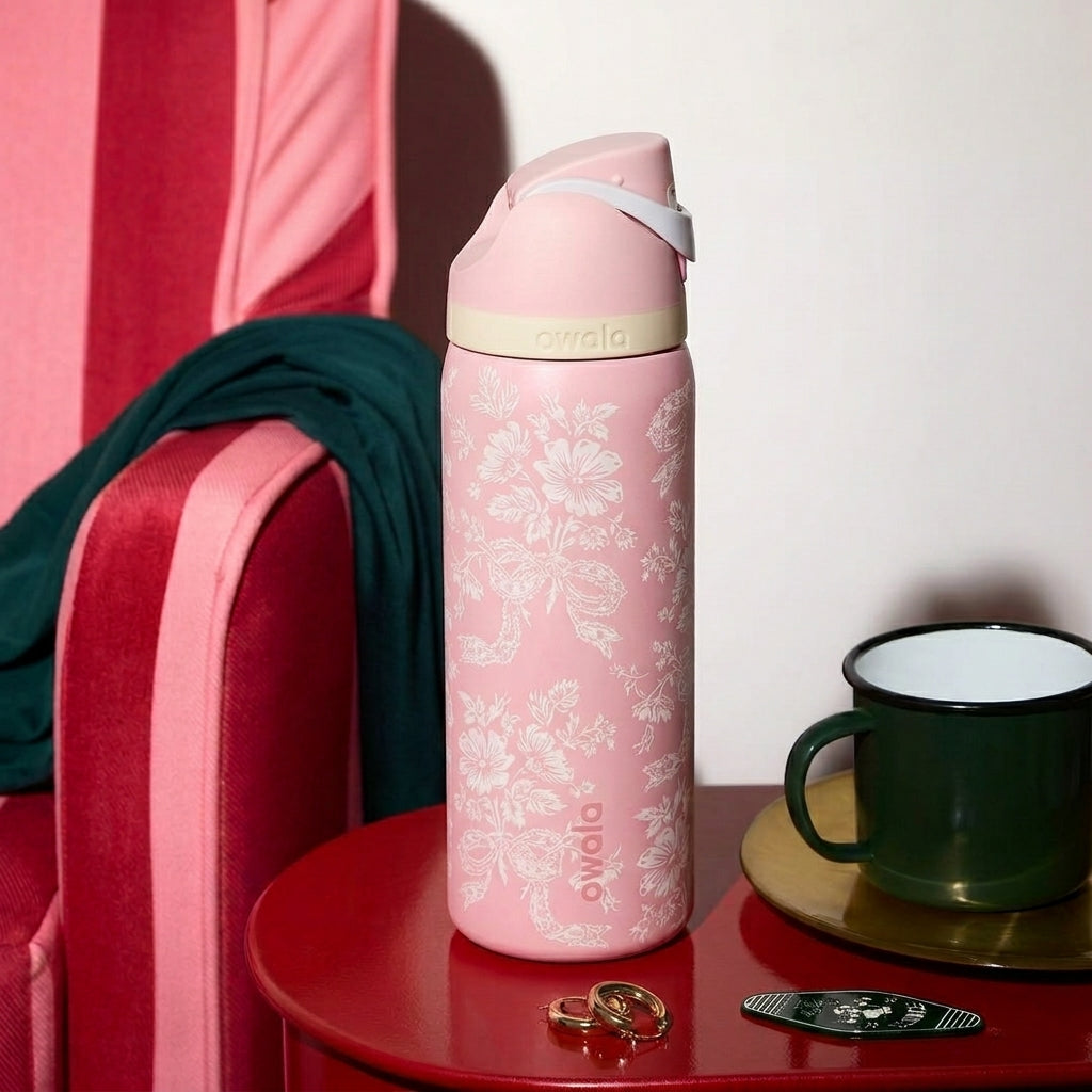 Owl x UO Tumbler Exclusive Ribbon Toile Free Sip 32 oz Water Bottle - Limited Edition