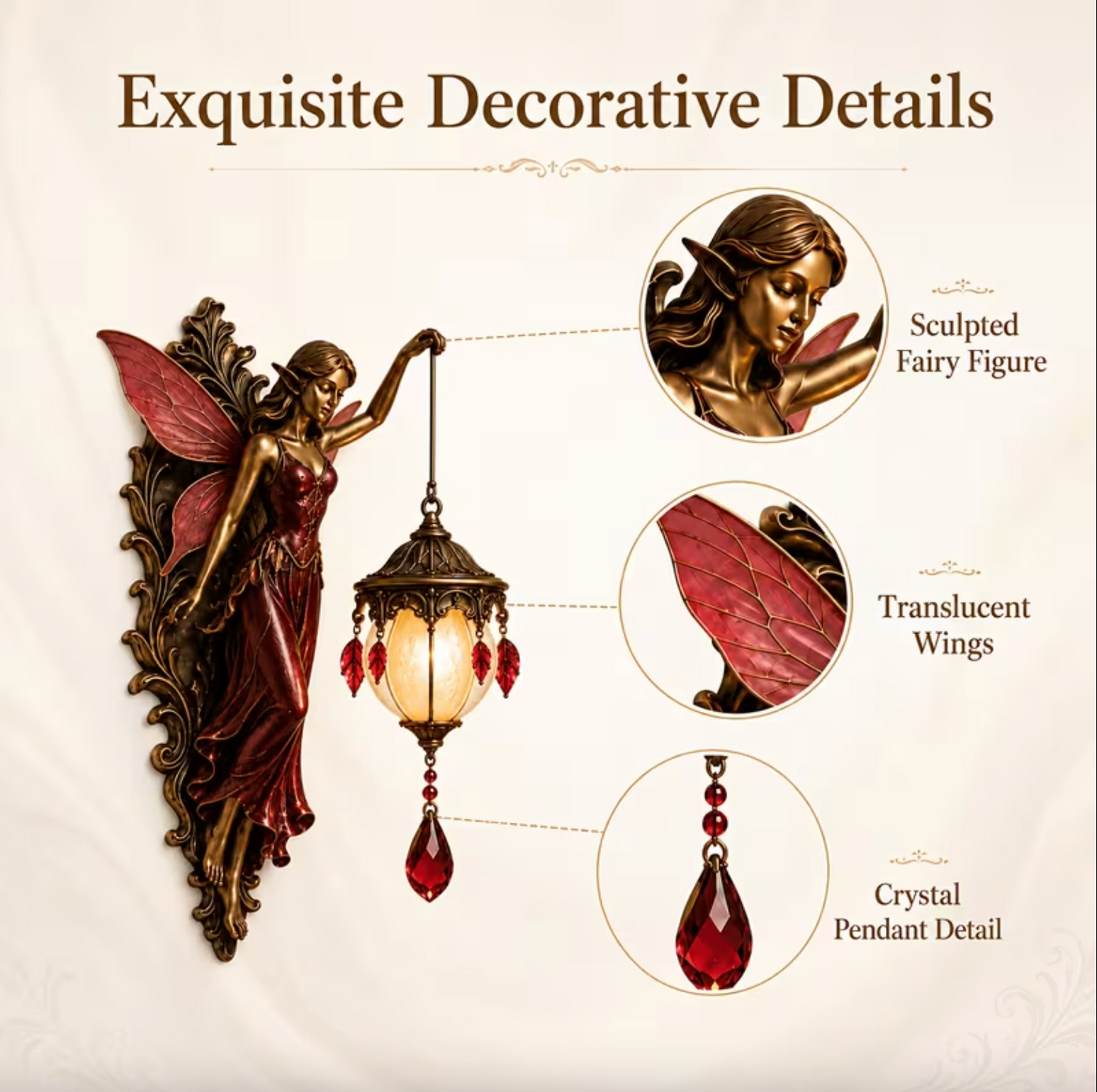 Aetheria - Enchanted Fairy Glow Wall Lamp - view 15