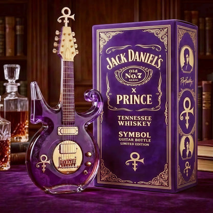 Purple Music Legend Guitar-Shaped Commemorative Bottle - view 4